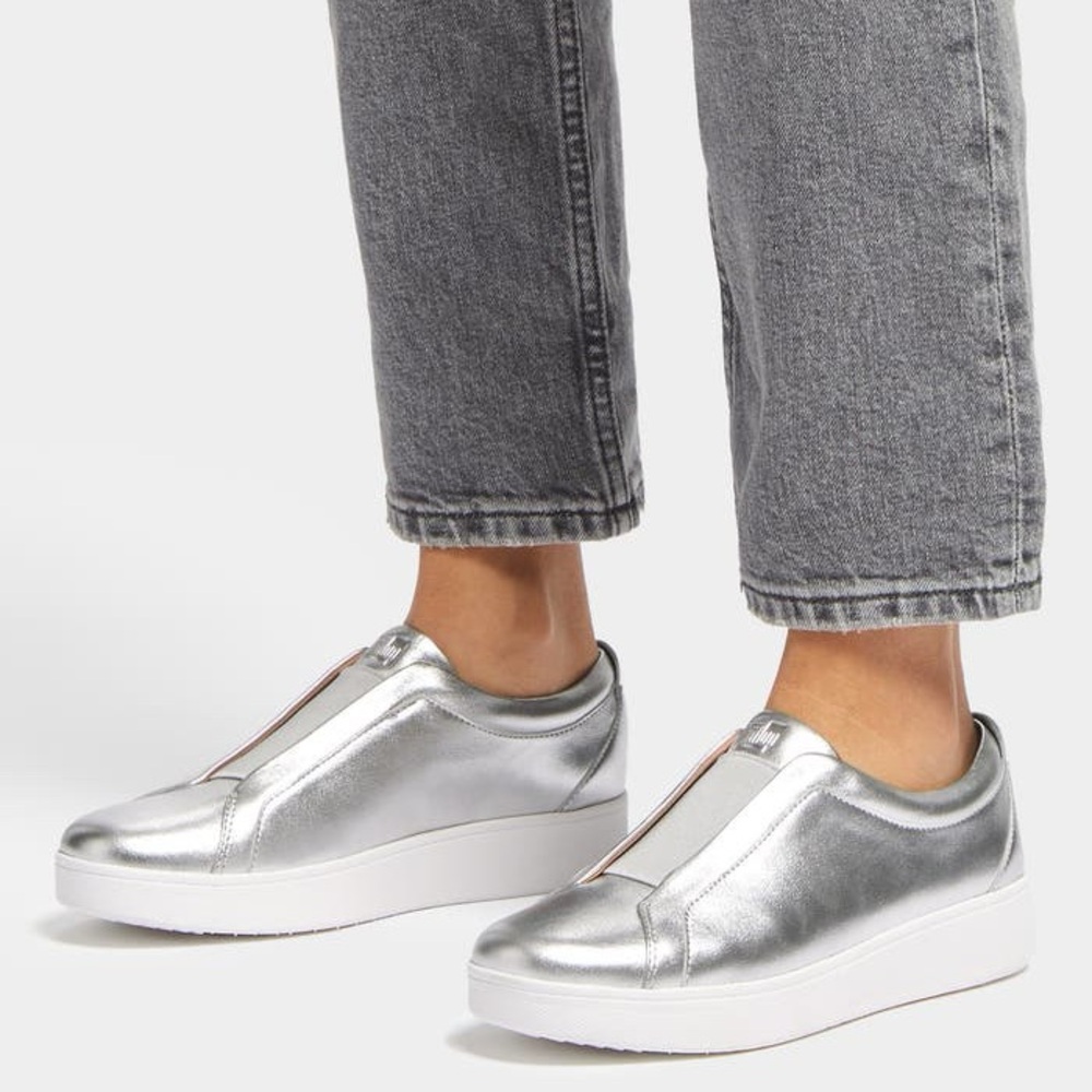 FitFlop Rally Metallic Slip-On Sneaker (Women)